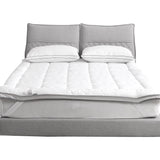 NNEIDS Luxury Bedding Pillowtop Mattress Topper Mat Pad Protector King Single