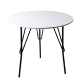 NNEIDS Office Meeting Table Dining Tables Round Desk Wooden Home Cafe Modern Desks 72cm