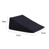 NNEIDS 2x Cool Gel Memory Foam Bed Wedge Pillow Cushion Neck Back Support Sleep Cover