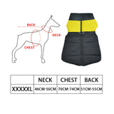 NNEIDS Dog Winter Jacket Padded Pet Clothes Windbreaker Vest Coat 5XL Yellow