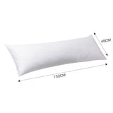 NNEIDS Body Full Long Pillow Luxury Slip Cotton Maternity Pregnancy 150cm White