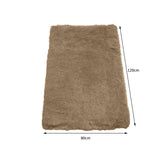 NNEIDS  Soft Shag Shaggy Floor Confetti Rug Carpet Home Decor 80x120cmTan