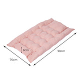 NNEIDS Pet Bed 2 Way Use Dog Cat Soft Warm Calming Mat Sleeping Kennel Sofa Pink L