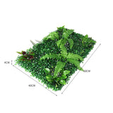 NNEIDS 2 x Artificial Hedge Grass Plant Hedge Fake Vertical Garden Green Wall Ivy Mat Fence