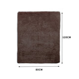 NNEIDS Soft Shag Shaggy Floor Confetti Rug Carpet Home Decor 80x120cm Coffee