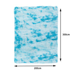 NNEIDS Floor Rug Shaggy Rugs Soft Large Carpet Area Tie-dyed Maldives 200x300cm