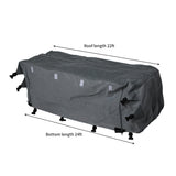 NNEIDS Covers Campervan 4 Layer Heavy Duty UV Waterproof Carry bag Covers XL Grey
