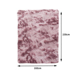 NNEIDS Floor Rug Shaggy Rugs Soft Large Carpet Area Tie-dyed Noon TO Dust 160x230cm