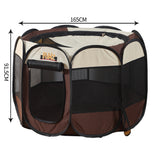 NNEIDS Dog Playpen Pet Play Pens Foldable Panel Tent Cage Portable Puppy Crate 62"