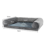 NNEIDS Pet Bed Sofa Dog Beds Bedding Soft Warm Mattress Cushion Pillow Mat Plush M