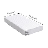 NNEIDS Fully Fitted Waterproof Microfiber Mattress Protector in Single Size