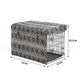 NNEIDS Pet Dog Cage Crate Metal Carrier Portable Kennel With Cover 36"