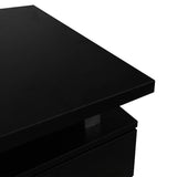 NNEIDS Office Computer Desk Student Laptop Study Table Home Workstation Shelf Desks Black