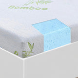 NNEIDS 8cm Thickness Cool Gel Memory Foam Mattress Topper Bamboo Fabric King
