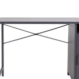 NNEIDS Office Computer Desks Metal Laptop Study Table Home Storage Workstation Shelf