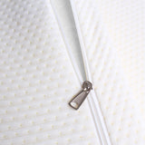 NNEIDS 7cm Memory Foam Bed Mattress Topper Polyester Underlay Cover Queen