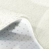 NNEIDS Soft Shag Shaggy Floor Confetti Rug Carpet Home Decor 120x160cm Cream