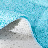 NNEIDS  Soft Shag Shaggy Floor Confetti Rug Carpet Home Decor 80x120cm Blue