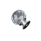 NNEIDS 30mm 10Pack Clear Crystal Glass Door Pull Knobs Knob Drawer Handle Cabinet +Screw