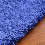 NNEIDS Soft Anti Slip Rectangle Plush Shaggy Floor Rug Carpet in Blue 160x225cm
