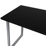NNEIDS Office Computer Desk Student Laptop Study Table Home Workstation Shelf Desks Black