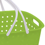 NNEIDS 2 Tier Bathroom Laundry Clothes Baskets Bin Hamper Mobile Rack Removable Shelf