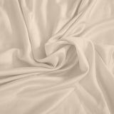 NNEIDS 4 Pcs Natural Bamboo Cotton Bed Sheet Set in Size King Ivory