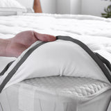 NNEIDS Luxury Bedding Pillowtop Mattress Topper Mat Pad Protector King Single