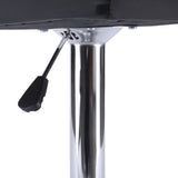 NNEIDS 2x Bar Stools Stool Kitchen Chairs Swivel PU Leather Metal Industrial Black