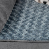 NNEIDS Pet Bed Sofa Dog Beds Bedding Soft Warm Mattress Cushion Pillow Mat Plush M