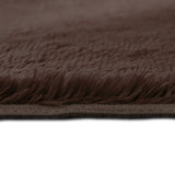 NNEIDS  Soft Shag Shaggy Floor Confetti Rug Carpet Home Decor 120x160cm Coffee