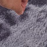 NNEIDS Floor Rug Shaggy Rugs Soft Large Carpet Area Tie-dyed Midnight City 80x120cm