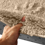 NNEIDS  Soft Shag Shaggy Floor Confetti Rug Carpet Home Decor 80x120cmTan