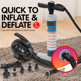 NNEDPE 4m x 1m Airtrack Tumbling Mat Gymnastics Exercise Inflatable - Rainbow