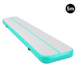 NNEDPE 5m x 1m Air Track Inflatable Gymnastics Tumbling Mat - Green