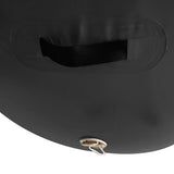 NNEDPE Inflatable Gymnastics Air Barrel Exercise Roller 120cm x 75cm - Black