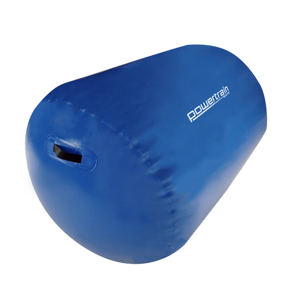 NNEDPE Inflatable Gymnastics Air Barrel Exercise Roller 120cm x 75cm - Blue