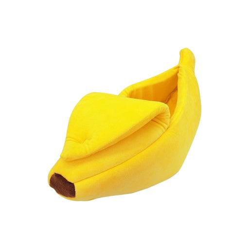 NNEWDS Floofi Banana Pet Bed (XL Yellow)