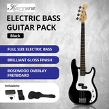 NNEDPE Karrera Electric Bass Guitar Pack - Black