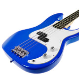 NNEDPE Karrera Electric Bass Guitar Pack - Blue