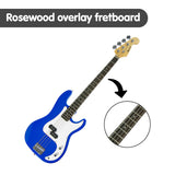 NNEDPE Karrera Electric Bass Guitar Pack - Blue