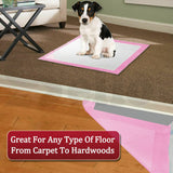 NNEIDS  100pcs 60x60cm Puppy Pet Dog Indoor Cat Toilet Training Pads Absorbent Pink