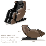NNECW 3D Electric Zero Gravity Massage Chair with Shiatsu Kneading