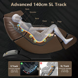 NNECW 3D Electric Zero Gravity Massage Chair with Shiatsu Kneading