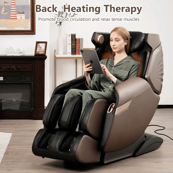NNECW 3D Electric Zero Gravity Massage Chair with Shiatsu Kneading