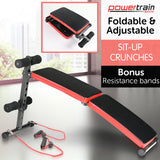 NNEDPE Inclined Sit up bench with Resistance bands