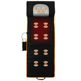 NNECW Heating Massage Mat with 8 Vibration Motors for Home and Office Black