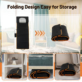 NNECW Heating Massage Mat with 8 Vibration Motors for Home and Office Black