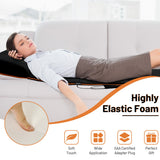 NNECW Heating Massage Mat with 8 Vibration Motors for Home and Office Black