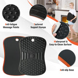NNECW 360 Rotation Standing Desk Anti Fatigue Mat with Massage Points & Anti-slip Base